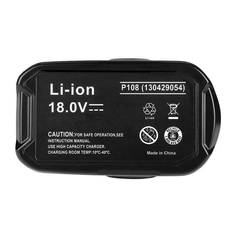 Литиевая сменная аккумуляторная батарея для электроинструмента Ryobi 2 шт. 18 в 6000