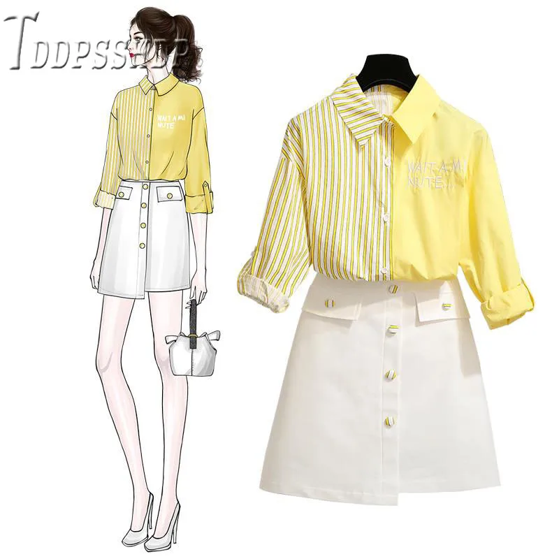 

2019 Yellow And Blue Color Can Choose Women Sets Autumn Female Sets