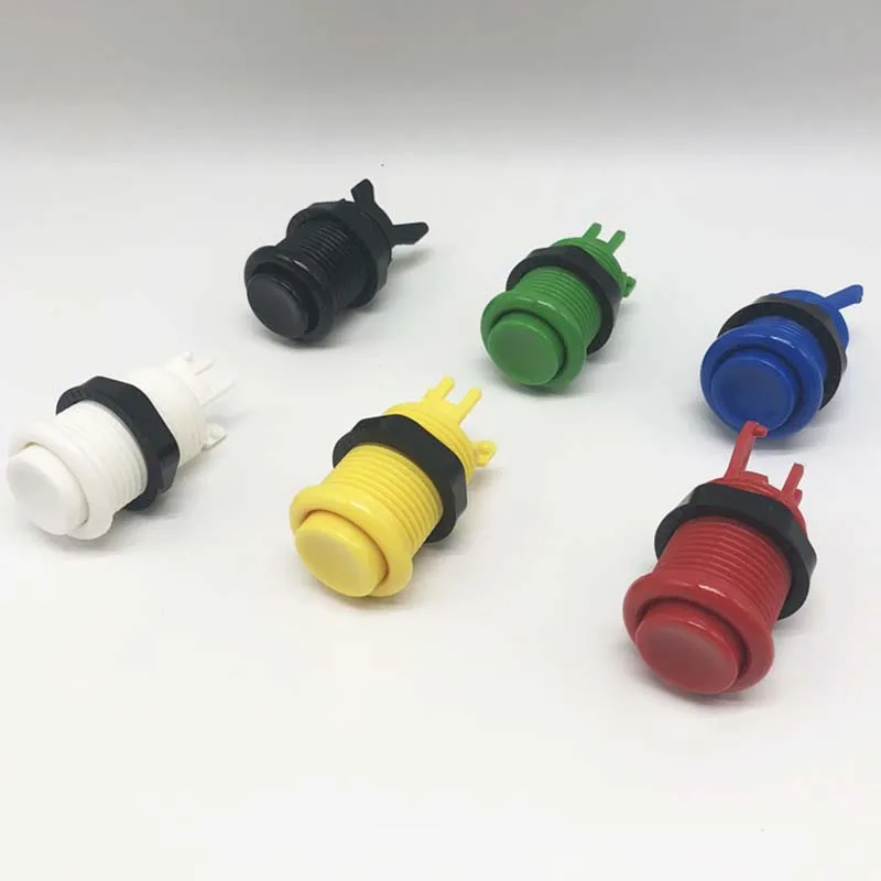 20шт аркадная Кнопка фиолетовая Happ американский стиль Длинная с переключателем