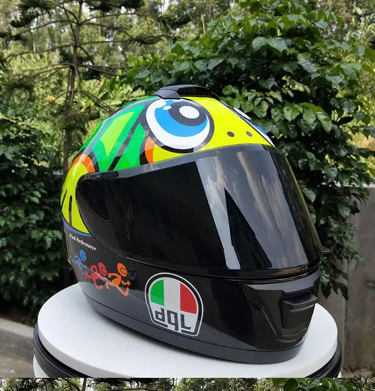 2019dql мотоциклетный шлем для вождения автомобиля на четыре сезона крутой задний