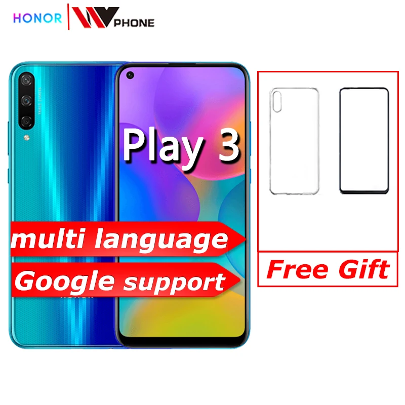 Honor play 3 смартфон 4000 мАч аккумулятор Kirin 710F 48MP камера Android 9 0 6 39 &quotIPS 1560X720|Смартфоны|