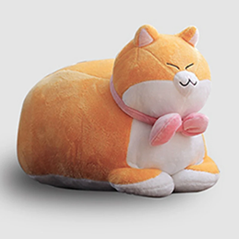 Популярная плюшевая подушка 25/40 см для кошек с большим хлебом счастливый кот