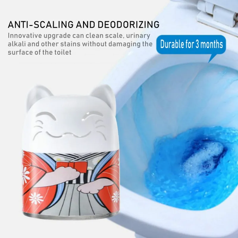 

200g Toilet Cleaner Magic Automatic Flush Toilet Cleaner Helper Cleaning Deodorizes Bathroom Toilet Cleaner 2021 summer new