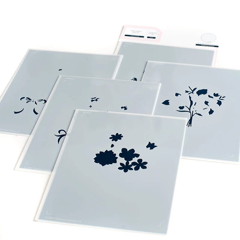 Новинка 2022 года прозрачный штамп с цветами и конвертом металлические Вырубные