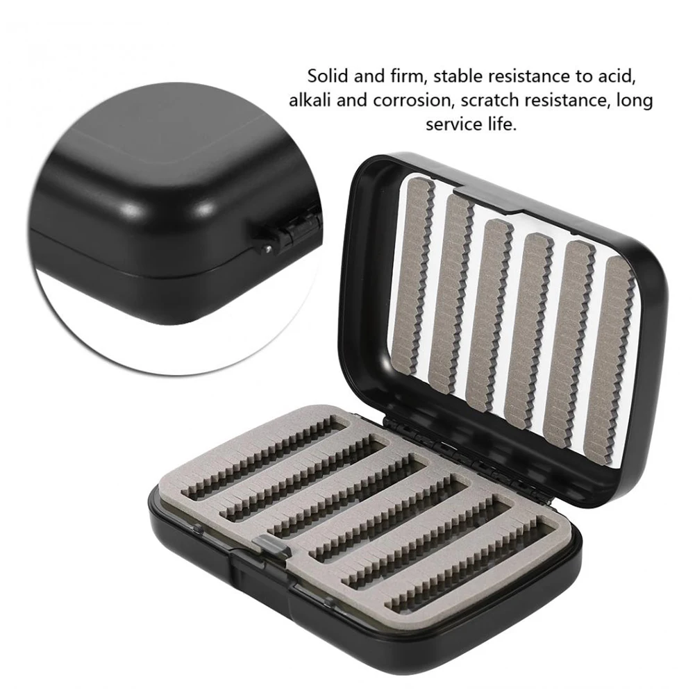 

Double Layers Sponge Fly Fishing Tackle Box Thickened Waterproof Fishing Bait Lure Hook Holder Case Fishing Box Accessories