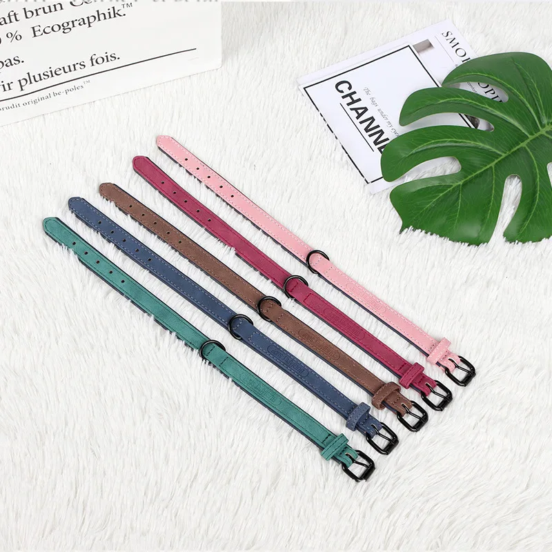 Из искусственной кожи для маленьких собак поводок и ошейники ошейник домашних