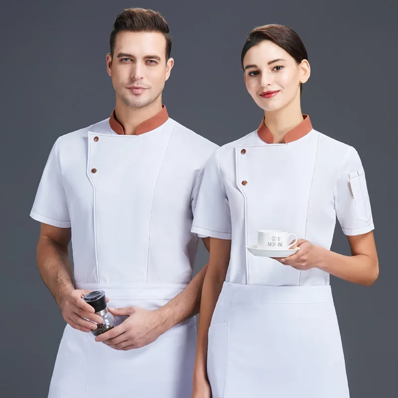 

И женская летняя модель с коротким рукавом для ресторана, столовой, кухни, вентиляция после полурукава, тонкая модель на заказ