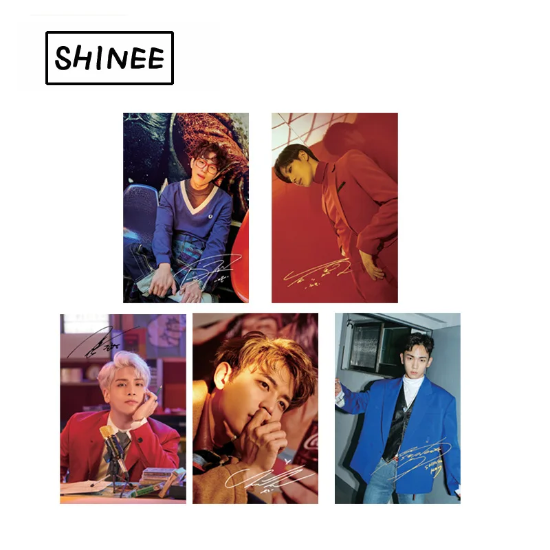 [MYKPOP] SHINee Jonghyun Lee Taemin прозрачная матовая бумажная фото карта KPOP коллекция фанатов