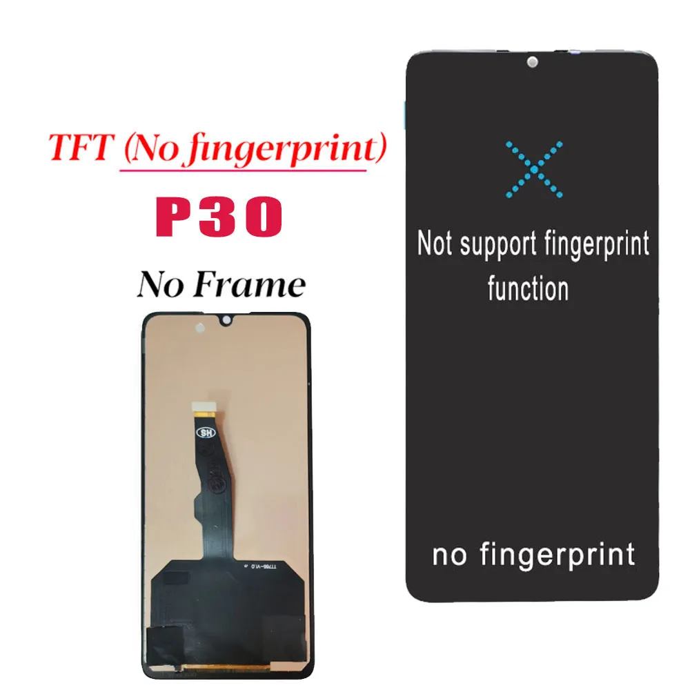 Piezas de Repuesto de digitalizador de pantalla t&aacute;ctil LCD para HUAWEI P30, ELE-L29, ELE-L09, ELE-AL00-3