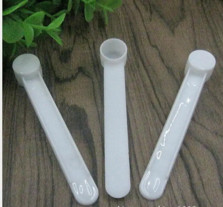 

wholesale 3000pcs/lot 1 gram Plastic Measuring Scoop 2ML Small Spoon 1g Measure Spoons White Clear Milk Protein Powder Scoops