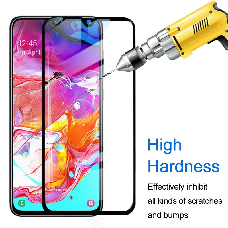 Защитная пленка для экрана Samsung Galaxy A71 A51 A70 A50 A40 A30 A2 Core M30S M20 A7 2018 полное покрытие из