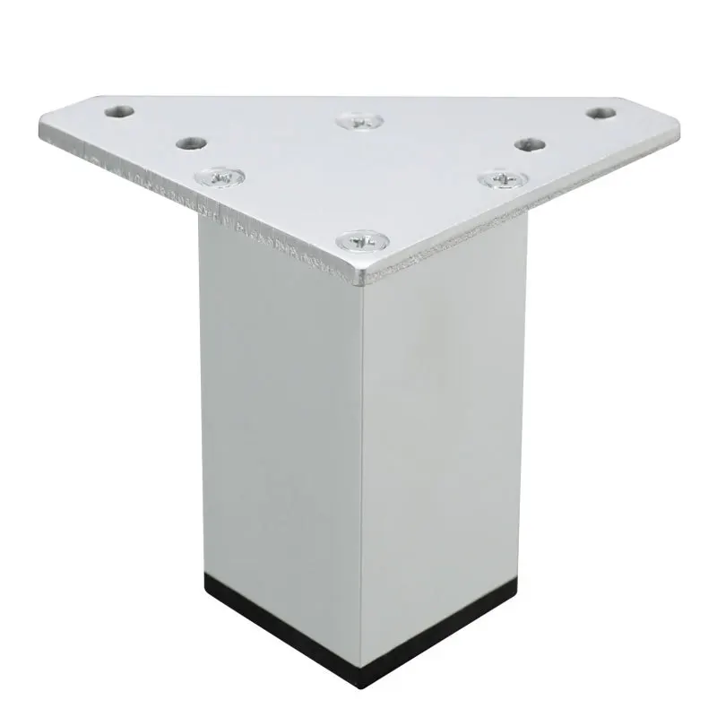 4pcsset square tube adjustable aluminum alloy furniture legs for heightening sofa kitchen cabinet table furniture accessory free global shipping