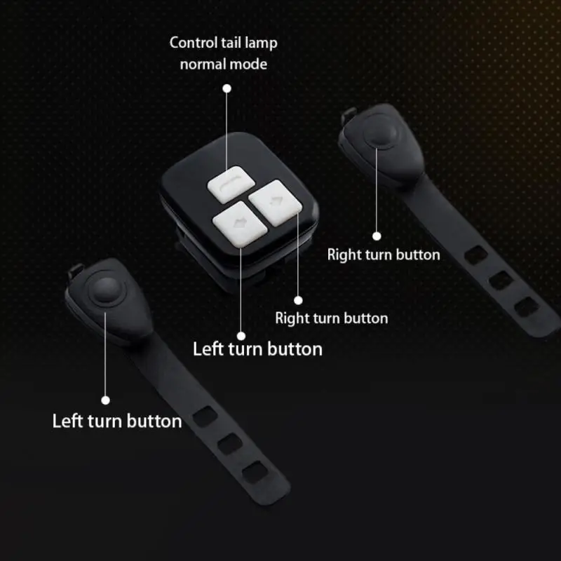 

2021 Light-induced Taillights For Bicycles 3 Controller Wireless Remote Control Taillight 2000mah IPX6 Intelligent Steering