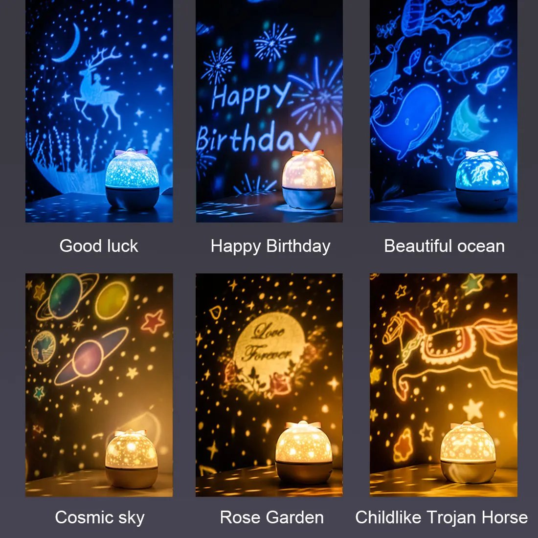 

Projector Music Night Light Bluetooth Speaker Rechargeable Universe Starry Sky LED Light Colorful Flashing Starry Sky Kids Baby