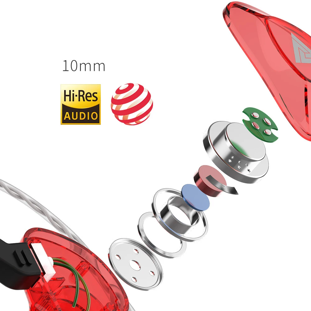 RUKZ K2 спортивные Hi Fi наушники с микрофоном для мобильного телефона бега стерео бас
