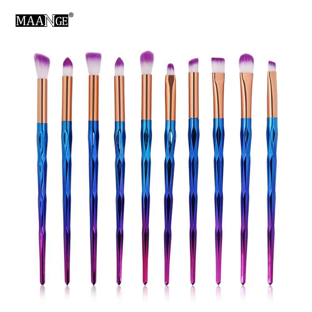 10 шт. набор косметических кистей Dfdf|Аппликатор теней для век| |