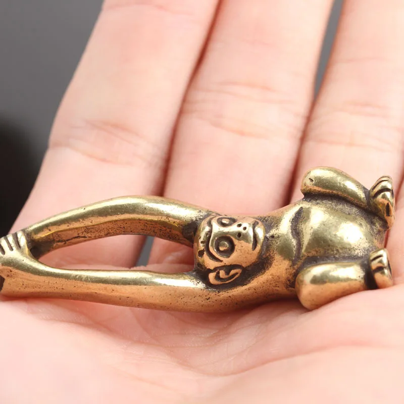 Креативная медная китайская статуя обезьянки 12 зодиаков настольные украшения
