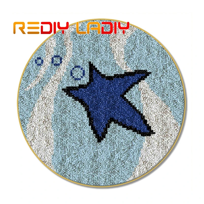 Набор крючков с защелкой ковер вязаный крючком Морская звезда акриловая пряжа