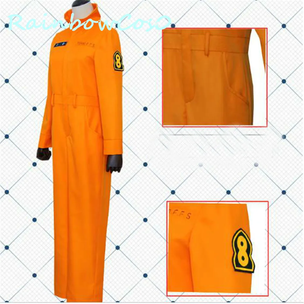 Костюм для косплея RainbowCos0 комбинезон Артура огненная сила no Shouboutai Shinra Kusakabe