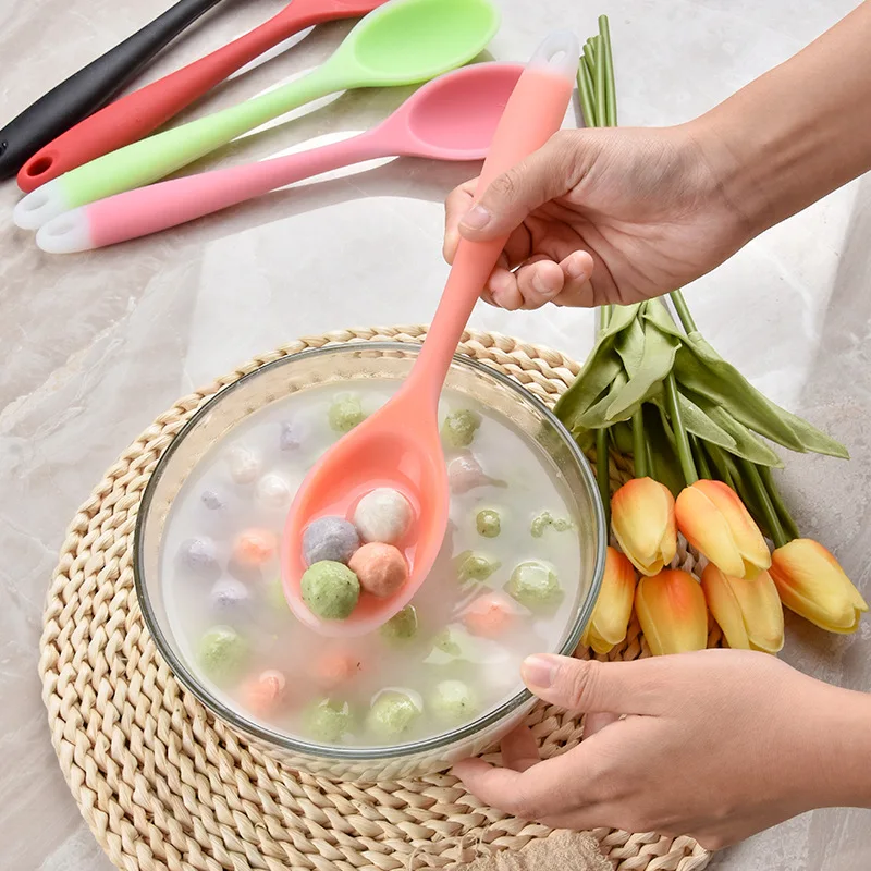 Силикагелевая полупрозрачная ложка для супа кухонный инструмент кухонные