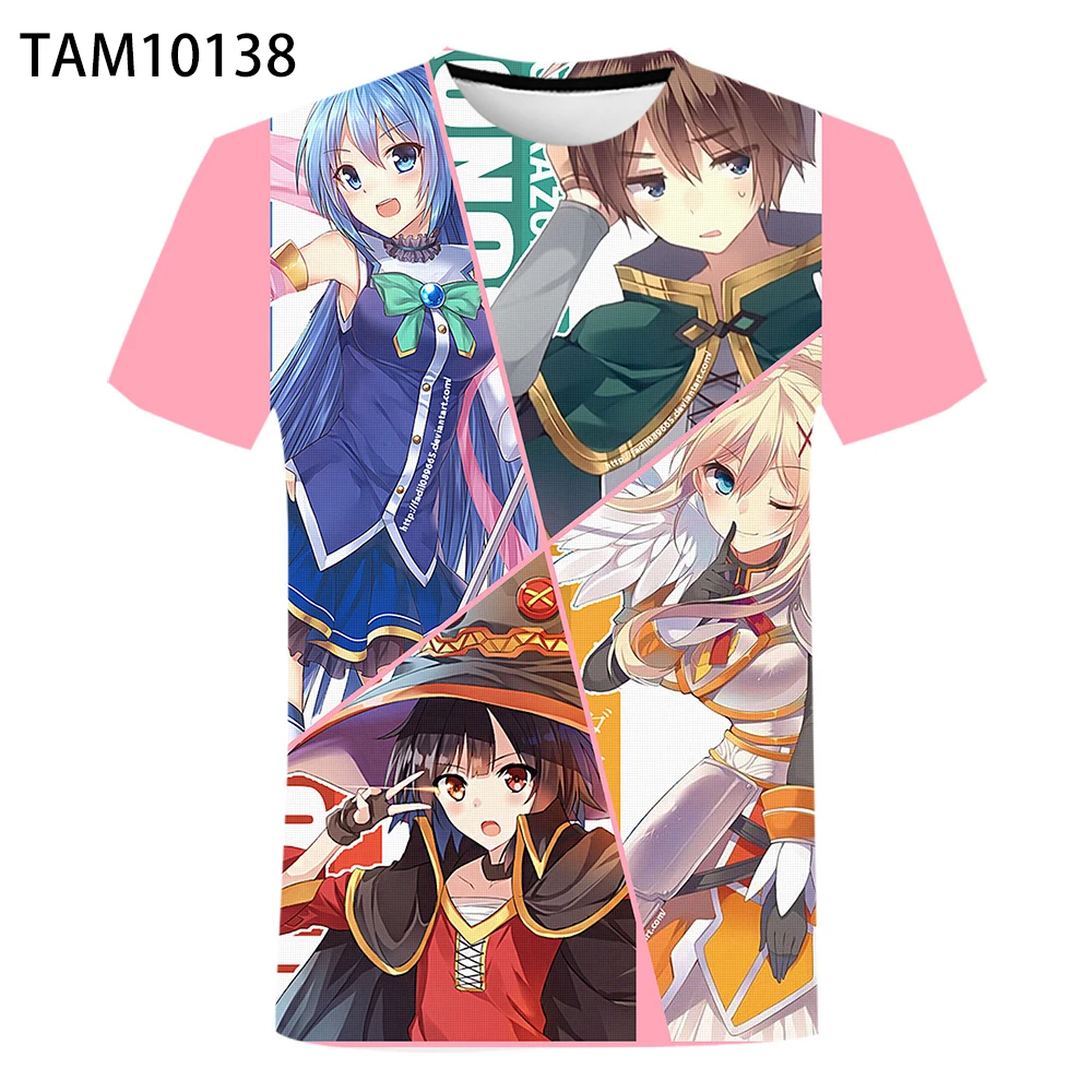 Мультяшный аниме Konosuba для мужчин и женщин 3D печать Горячая Распродажа модная