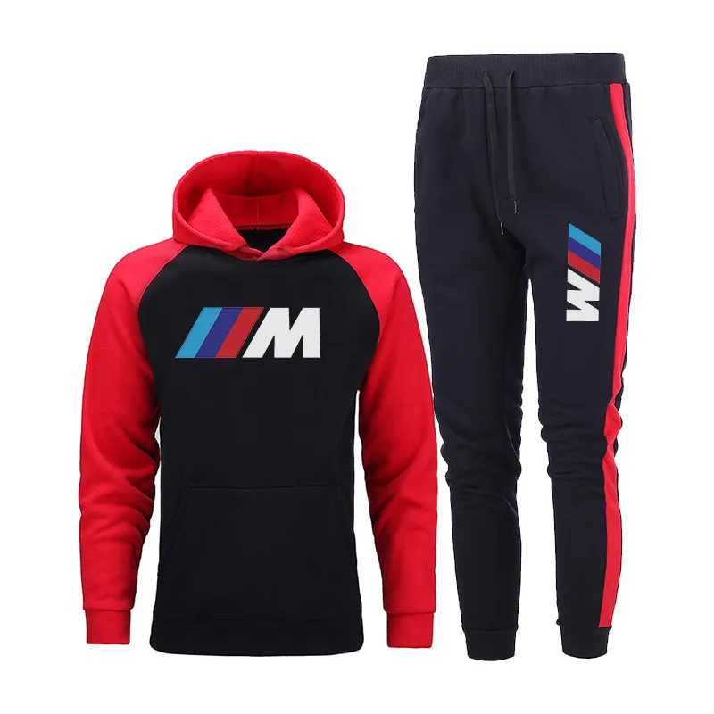 

New Fashion Printed Men's Pullover Cedar Men's Sportswear Hoodies Two Pieces + Pants Sports Shirts Autumn And Winter Track Suits