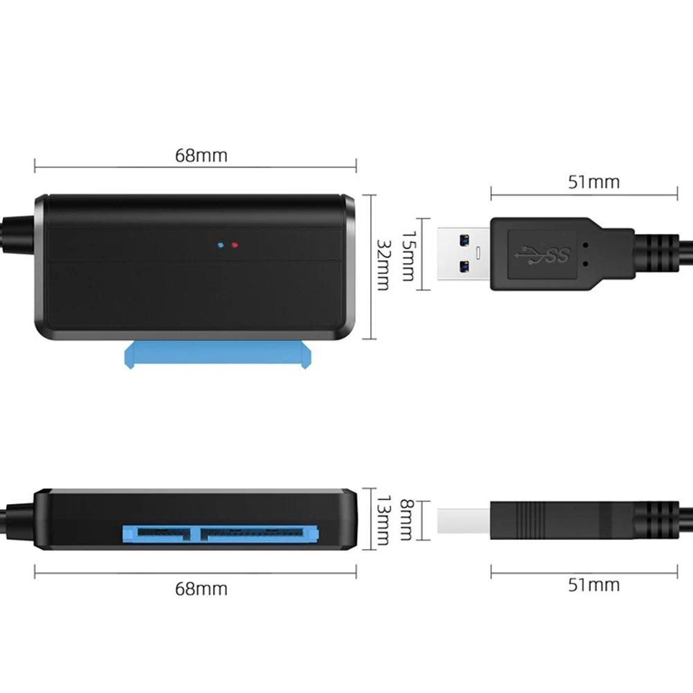 SATA к USB кабель 3 0 2 5/3 5 дюймов HDD SSD жесткий диск конвертер портативный линейный