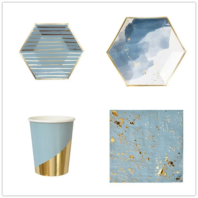 Anniversaire украшения на день рождения для детей и взрослых одноразовые столовые