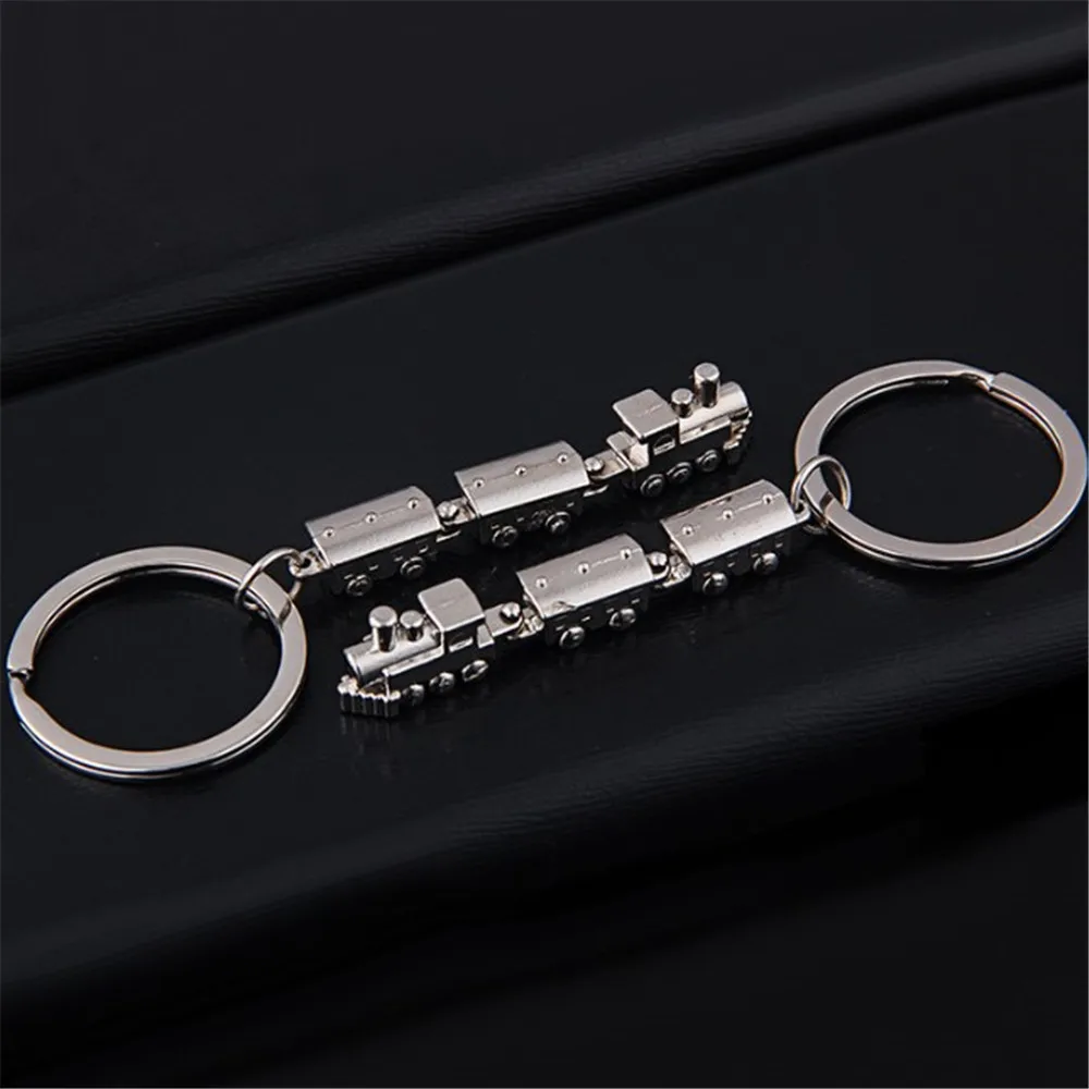 Брелок для ключей мужчин и женщин металлическая модель поезда из сплава