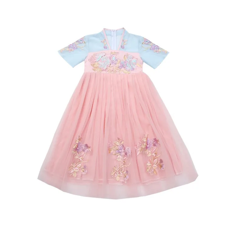 

Girls New Children 's Hanfu Chinese -style Costume Super Retro Improved Fairy Girl Tang Suit Princess Summer Skirt Dress Female