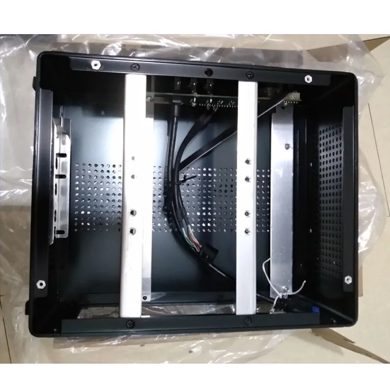 Черный Настольный Алюминиевый компьютер маленький вертикальный настольный ITX