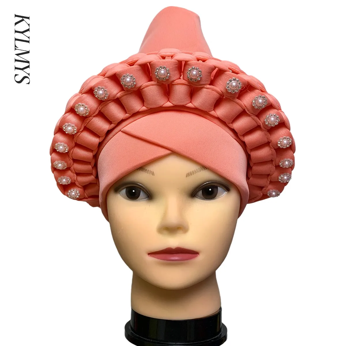 

2021 New Noble Turban Cap for Women Soft Cotton Applique Muslim Hats Female Inner Hijab Caps Indian Bonnet Wrap Head Scarf