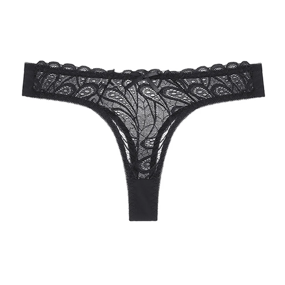 

Sexy Women's Seamless Panties G String Fashion Low-rise Briefs Hollow out Lace Thongs Panties Underwear Female Erotic Thongs