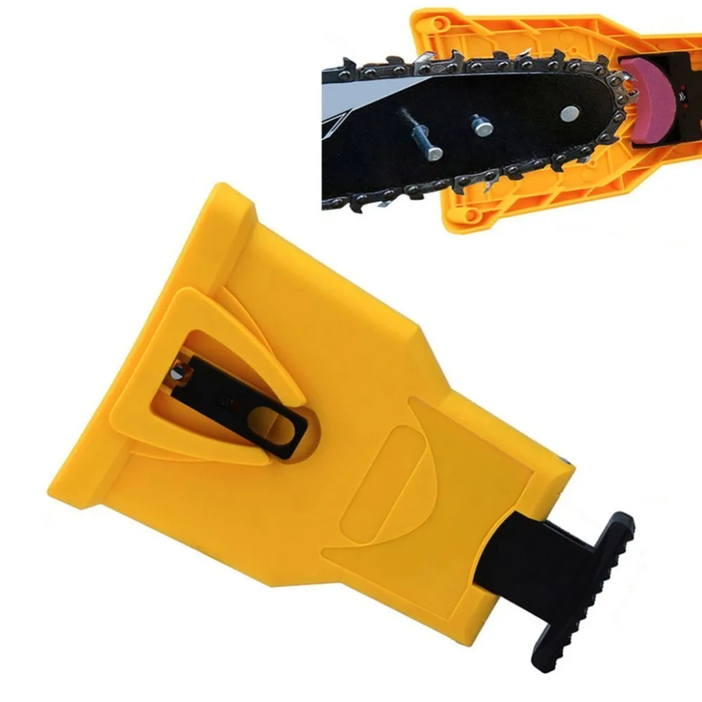 Новая простая точилка для зубьев бензопилы цепной пилы инструмент ЗАТОЧКИ