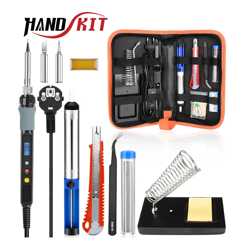 Набор для пайки паяльник с цифровым светодиодным дисплеем регулировкой