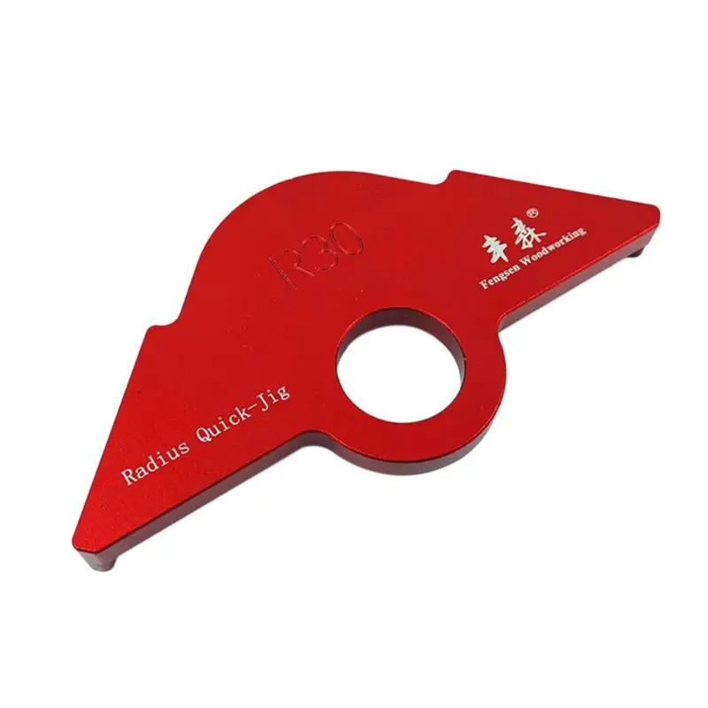 

R20/30/40 Trimming Engraving Machine R Angle Round Corner Arc Radius Routing Template Semi-Round Quick Positioning Plate Woodwor