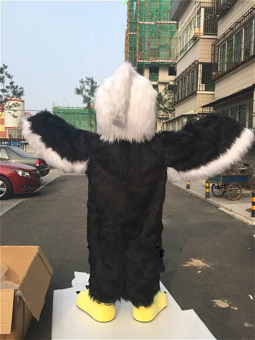 Long Fur Eagle Mascot Costume Halloween Carnival Party Adults Cosplay Furry Suits Game Fancy Dress Fursuit Cartoon Outfits | Тематическая