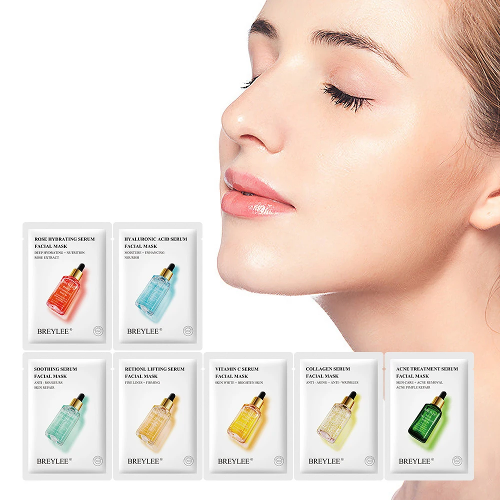 

7 Types Moisturzing Face Masks Improve Dryness Roughness Acne Treatment Face Care Wrapped Mask Sooth Skin Facial Mask Series