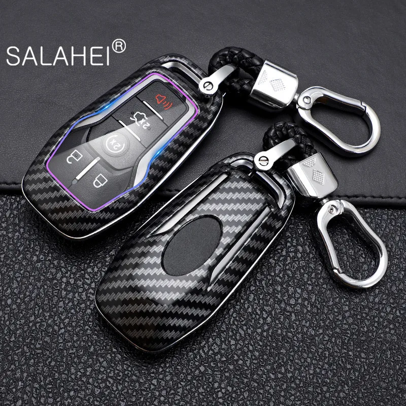 

ABS Car Key Cases Cover Shell Fob For Ford Mustang Fusion F-450 F-550 Edge Expedition Explorer F-150 For Lincoln MKZ MKX MKC MKS