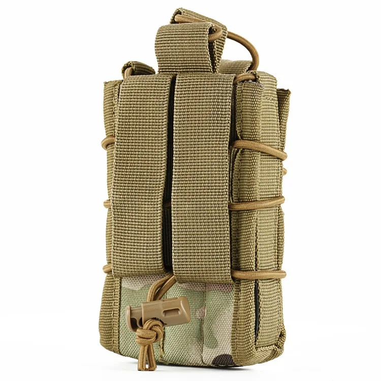 TTGTACTICAL двойной тактический Molle подсумок для журналов с открытым верхом, один винтовочный пистолет, подсумок, патронный зажим, держатель, Охотничья сумка