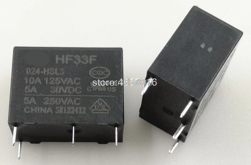

5 шт./лот 100% новый и оригинальный HF33F 024-HSL3 HF33F-024-HSL3 5A DIP4