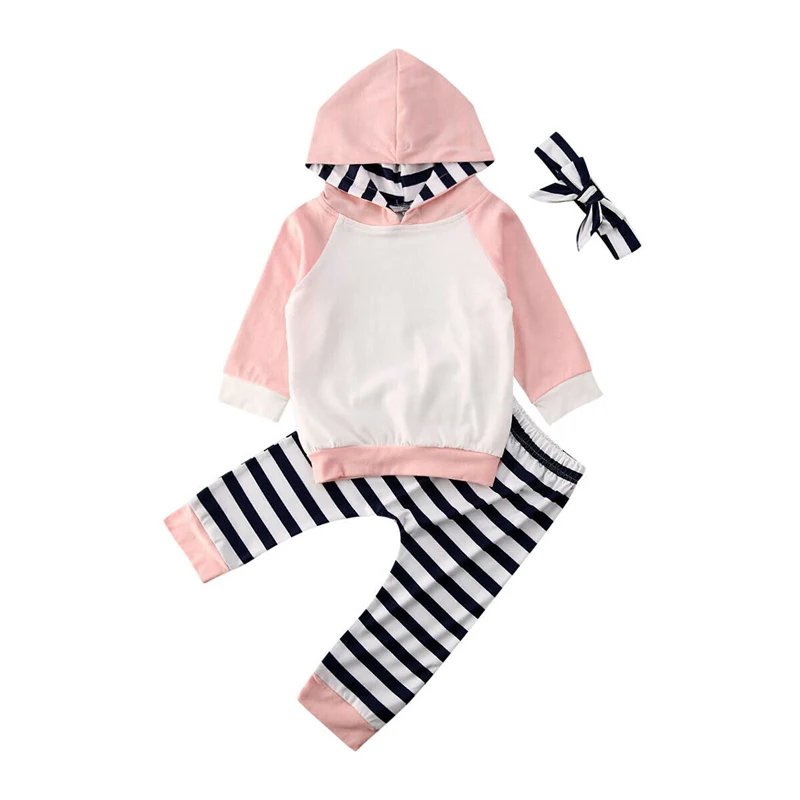 Комплект одежды из 3 предметов! Одежда для новорожденных девочек хлопковая