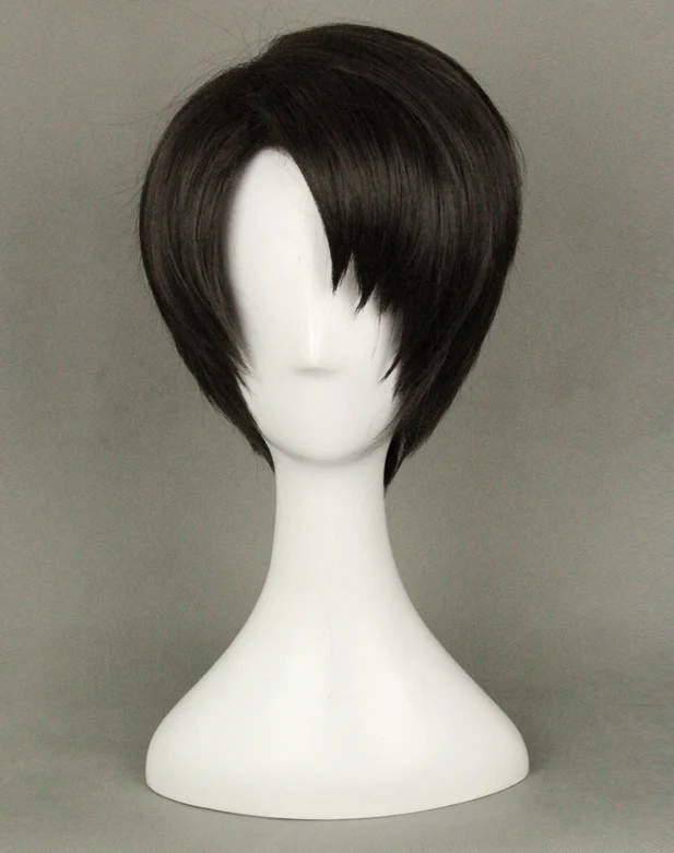 Парик для косплея из аниме атака на Титанов термостойкий коротких синтетических