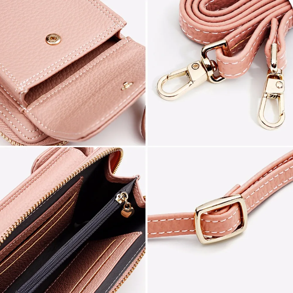 Женский однотонный клатч из искусственной кожи маленькая сумка через плечо для