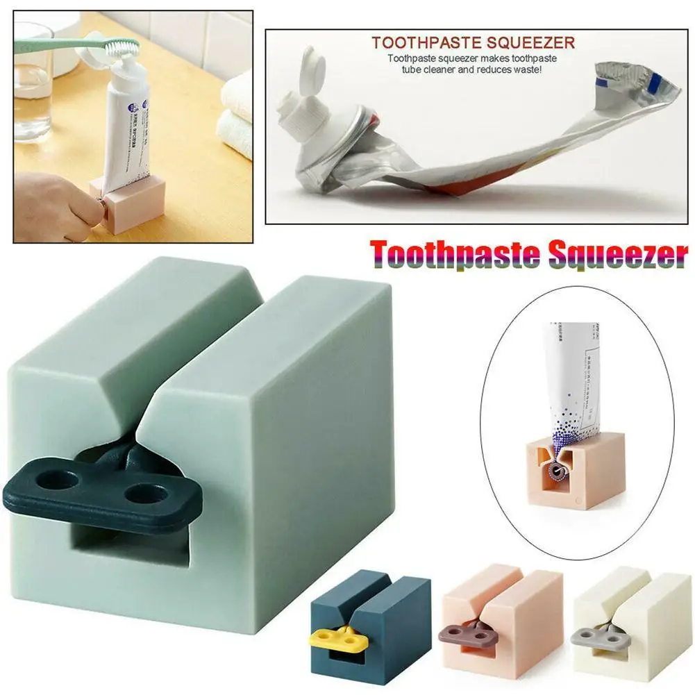 

New Toothpaste Squeezer Tooth Paste Dispenser Tube Squeezer Cleanser Press Rolling Holder for Kids Bathroom Accessories