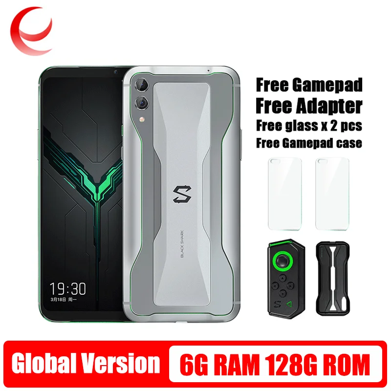 Глобальная версия Mi черный Shark 2 имеет 6 ГБ 128 Ga mi ng телефон 48MP Камера Blackshark Snapdragon 855