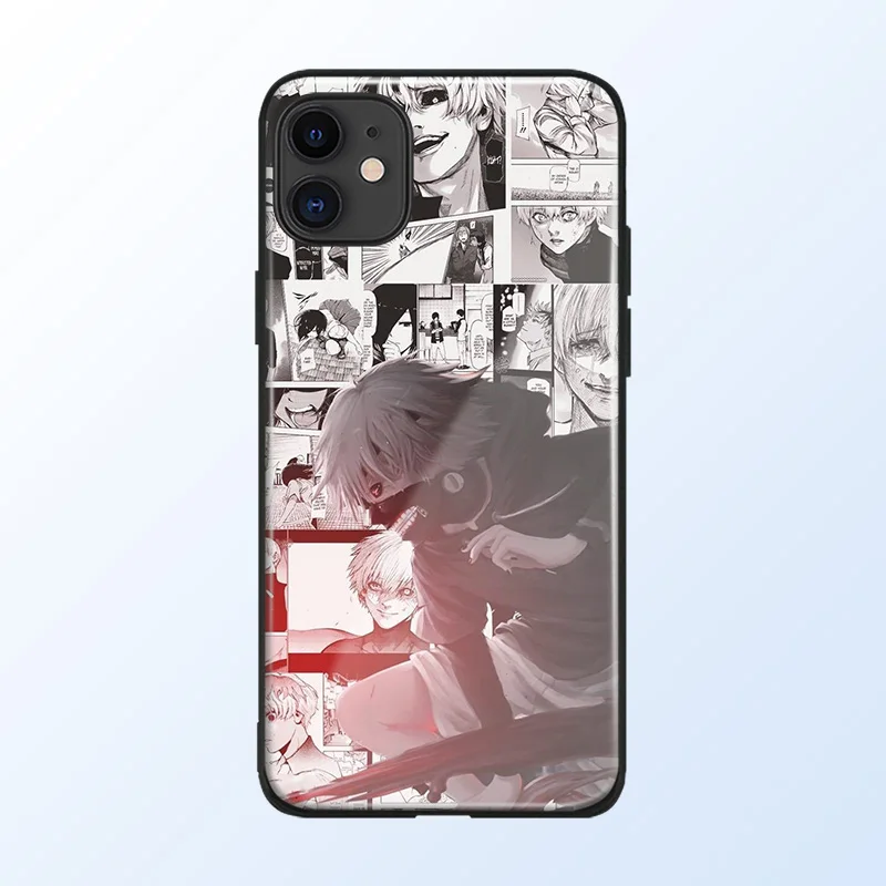 Ken Kaneki Tokyo Ghoul чехол для телефона стеклянный корпус iPhone 6 6s 7 8 x xr xs 11 12 mini pro max Samsung S note