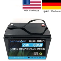 24v 60ah 50ah lifepo4 batteries iron phosphate battery deep cycle recharge lithium batteries for lightinggolf carte robotrv