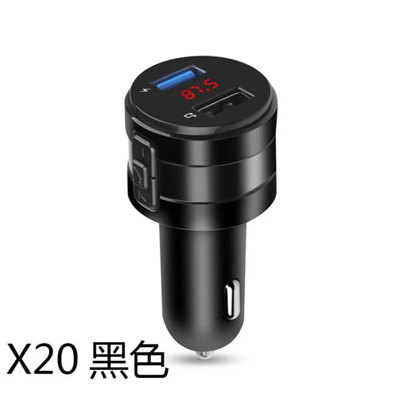 

Bluetooth-передатчик, mp3-плеер, автомобильный комплект громкой связи, Поддержка U-диска, 3,1 А, двойное зарядное устройство USB, адаптер питания для а...