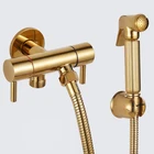 Смеситель для биде, золотой Латунный смеситель для душа для ванной, биде, унитаз, опрыскиватель для биде, смеситель для мытья унитаза, мусульманский душ, Ducha Higienica